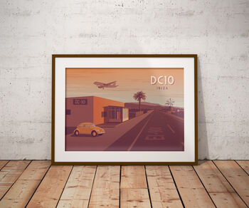 Dc10 Nightclub Ibiza Travel Poster Art Print, 6 of 8