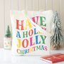 Holly Jolly Christmas Polyester Tote Bag, thumbnail 1 of 4