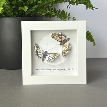 Personalised Two Moths And Moon Artwork, 10 of 10