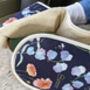 Luxury Floral Sweet Pea And Dahlia Oven Gloves, thumbnail 5 of 6