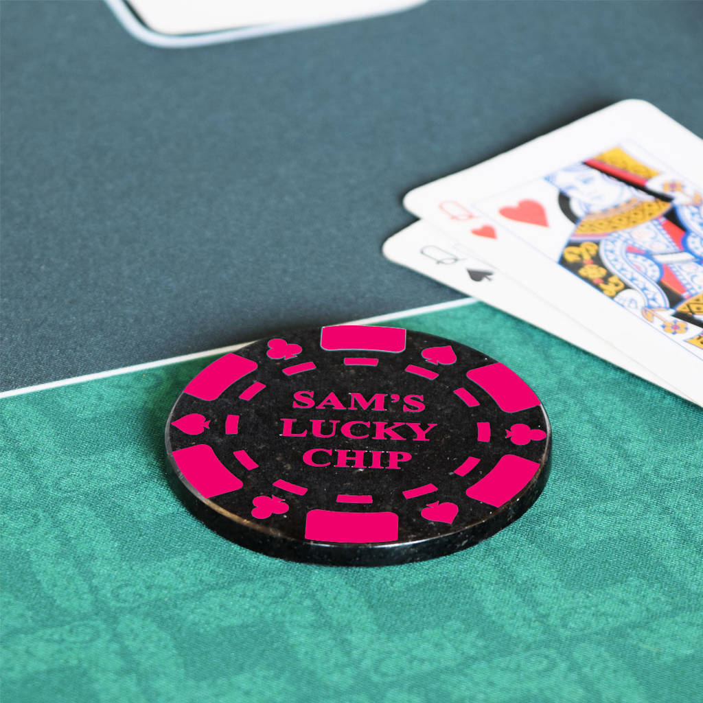 Personalised Granite Lucky Poker Chip By Pushka Gifts