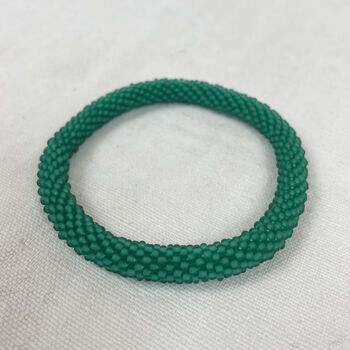 Fair Trade Handmade Glass Bead Tube Bracelets Mix Match, 6 of 12