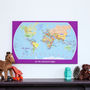 Personalised Child's World Map, thumbnail 4 of 9