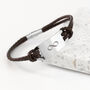 Personalised Men's Infinity Statement Leather Bracelet, thumbnail 8 of 12