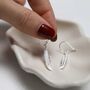Sterling Silver Dangly Lucky Feather Earrings, thumbnail 2 of 7