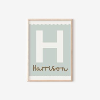 Personalised Boys Print Set Safari And Racing Car Wall Art | Safari Prints, 3 of 5