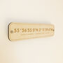 Coordinates Wall Plaque Any Location, thumbnail 1 of 3