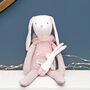 Personalised Bunny Rabbit And Baby Soft Toy, thumbnail 2 of 6