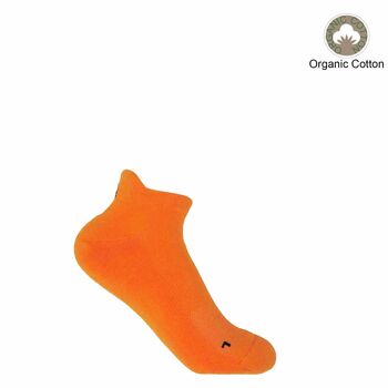 Blockstripe Rainbow And Organic Orange Women Ankle Socks, 2 of 6