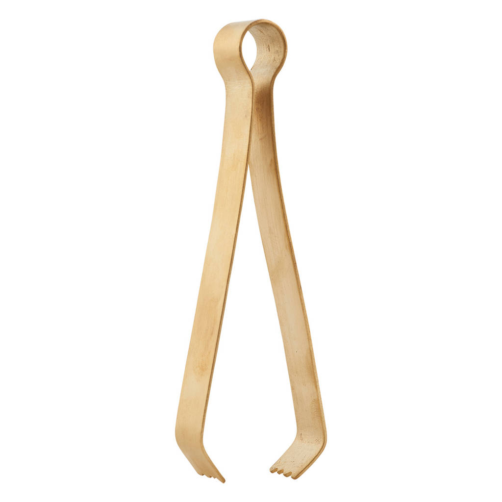 Brushed Gold Ice Tongs, 1 of 3