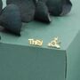 Sterling Silver 'They' Pronoun And Transgender Symbol Mismatched Earrings, thumbnail 6 of 12