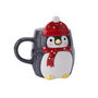Christmas Penguin Snack Mug With Gift Box, thumbnail 3 of 6