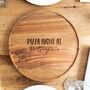 Personalised Pizza Board Acacia Wood, thumbnail 5 of 5