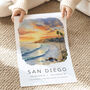 San Diego California Travel Destination Art Print Gifts, thumbnail 3 of 7