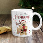 Personalised Boofle Christmas Reindeer Mug, thumbnail 2 of 4