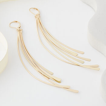 Large Twisted Multi Drop Earrings, 2 of 6