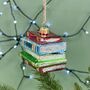 Personalised Stack Of Books Bauble For Reader, thumbnail 3 of 4