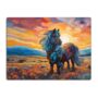 Shetland Pony Textured Glass Chopping Board, thumbnail 8 of 8