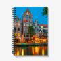 A5 Spiral Notebook Featuring The Amsterdam Nightview, thumbnail 1 of 2