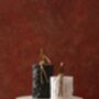 Set Of Two Travertine Sculptures With Seated Figures, thumbnail 2 of 4