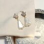 Christmas Tree Starlight Pearl Earrings, thumbnail 4 of 4