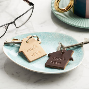 Personalised Leather New Home Keyring, 2 of 4