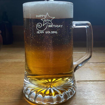 70th Birthday Stein Beer Glass, 4 of 5