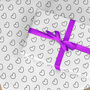 Goth Valentines Day Heart Wrapping Paper Roll #575, thumbnail 1 of 2