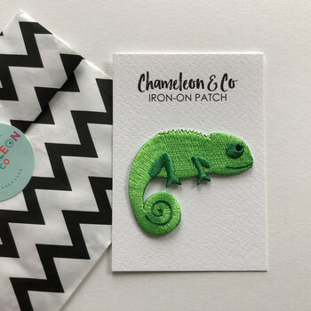 Chameleon Iron On Patch, 4 of 4