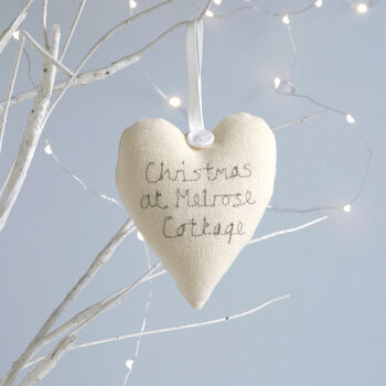 Personalised Heart Christmas Tree Decoration Gift, 2 of 12