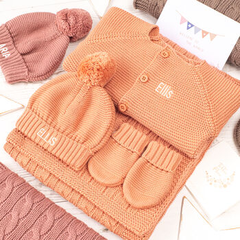 Luxury Cotton Knitted Essentials Baby Gift Set, 5 of 10