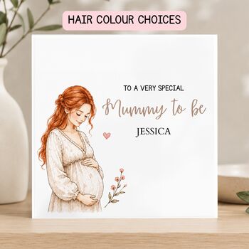 Mummy To Be Birthday Card, New Mum Card, Hairstyle Choices, 4 of 5