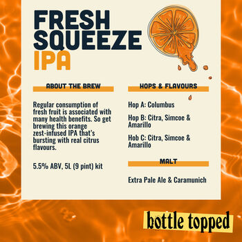 Fresh Squeeze Ipa: Home Brew Beer Making Ingredient Kit, 4 of 6