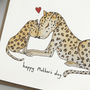 Leopard Love Hand Illustrated Mother's Day Card, thumbnail 4 of 4
