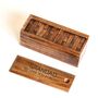 Personalised Luxury Wooden Stacking Tower Block Game, thumbnail 5 of 6