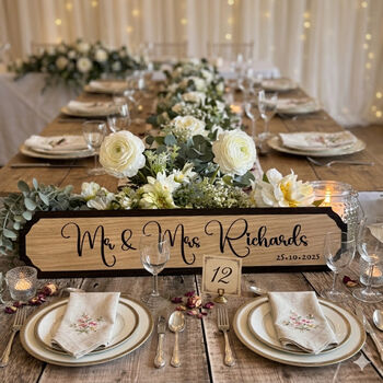 Personalised Mr And Mrs Wedding Road Sign Gift, 2 of 4