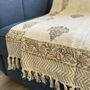 Block Print Indian Cotton Sofa Throw, thumbnail 10 of 12