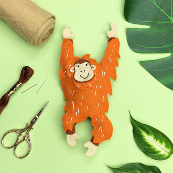 Otis The Orangutan Felt Sewing Kit, 8 of 11