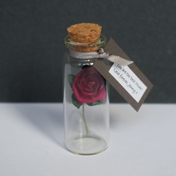 Miniature Personalised Paper Tea Rose Gift, 9 of 12