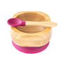 Bamboo Bowl And Spoon Set Red, thumbnail 4 of 4
