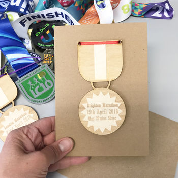 Personalised Congratulations Race Time Medal, 10 of 12
