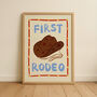 First Rodeo Kids Cowboy Nursery Print, thumbnail 1 of 4