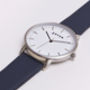New Collection Silver Vegan Leather Watch, thumbnail 11 of 12