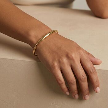 Organically Shaped Bangle Gold, 5 of 8
