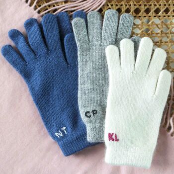 Personalised Cashmere Wool Gloves Scarf Gift Box Set, 6 of 11