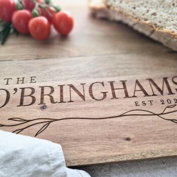 Large Personalised Acacia Wooden Chopping Board Gift, 7 of 7