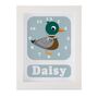 Personalised Childrens Duck Clock, thumbnail 2 of 10