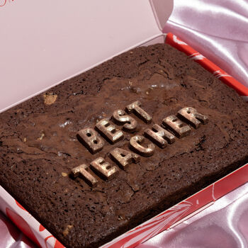 Best Teacher Message Letterbox Brownie, 3 of 5