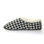 Freeze Black And White Dogtooth Mens Slippers Indoor/Garden Shoes, thumbnail 5 of 10