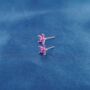 July Ruby Birthstone Flower Stud Earrings, thumbnail 3 of 7